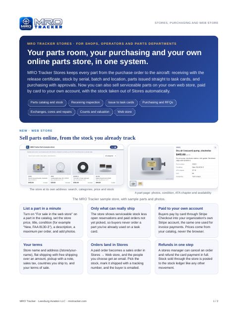 Stores and Web Store cover