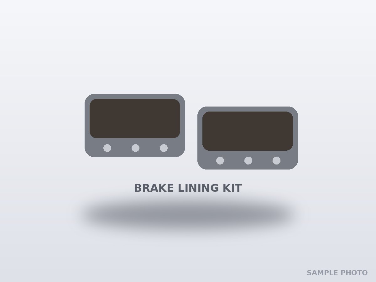 66-106 Brake lining kit (one wheel)