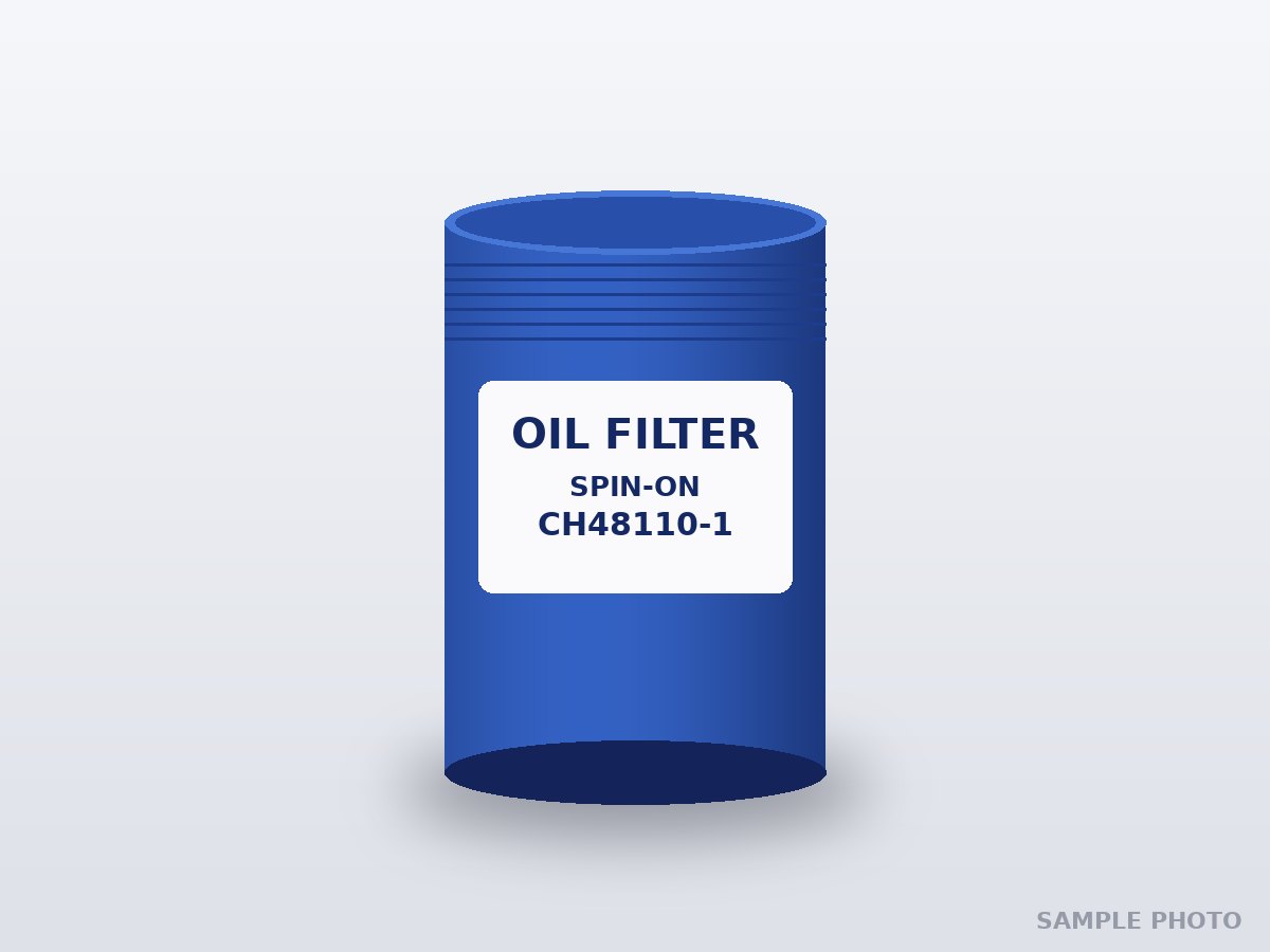 CH48110-1 Oil filter, spin-on