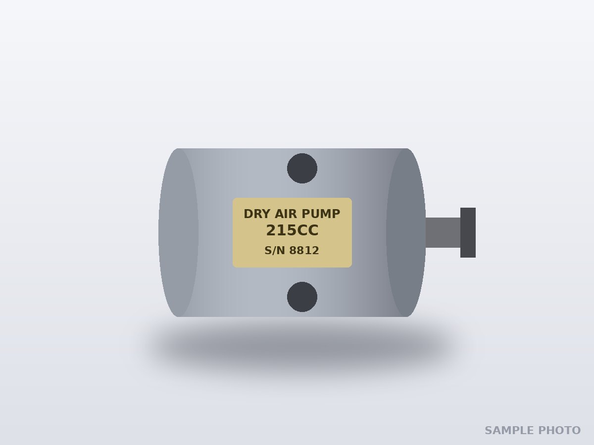 215CC Dry air (vacuum) pump, clockwise